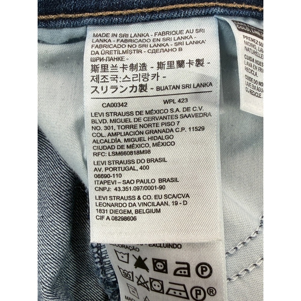 Levis 725 High Rise Bootcut Jeans | Womens 32x34 Dark Wash *RARE Blank Red Tab* - Picture 6 of 16